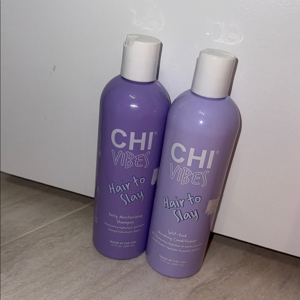 New chi shampoo and conditioner